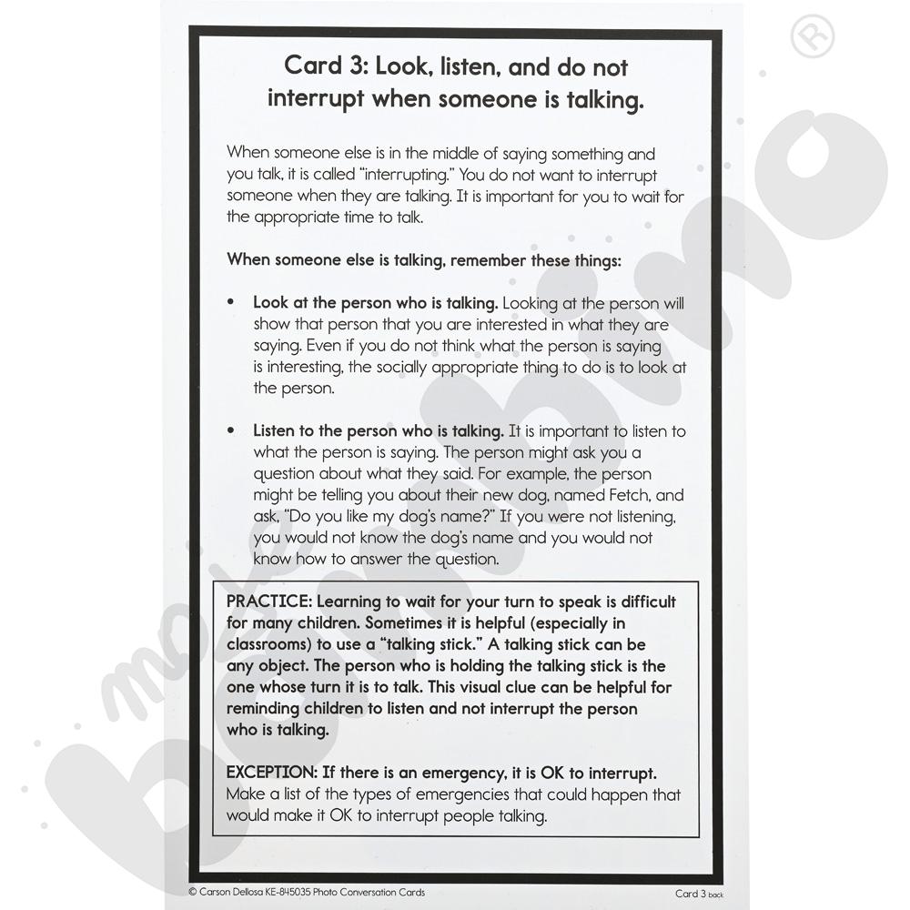 Karty do terapii dla dzieci z autyzmem i zespołem Aspergera Karty do terapii dla dzieci z autyzmem i zespołem Aspergera