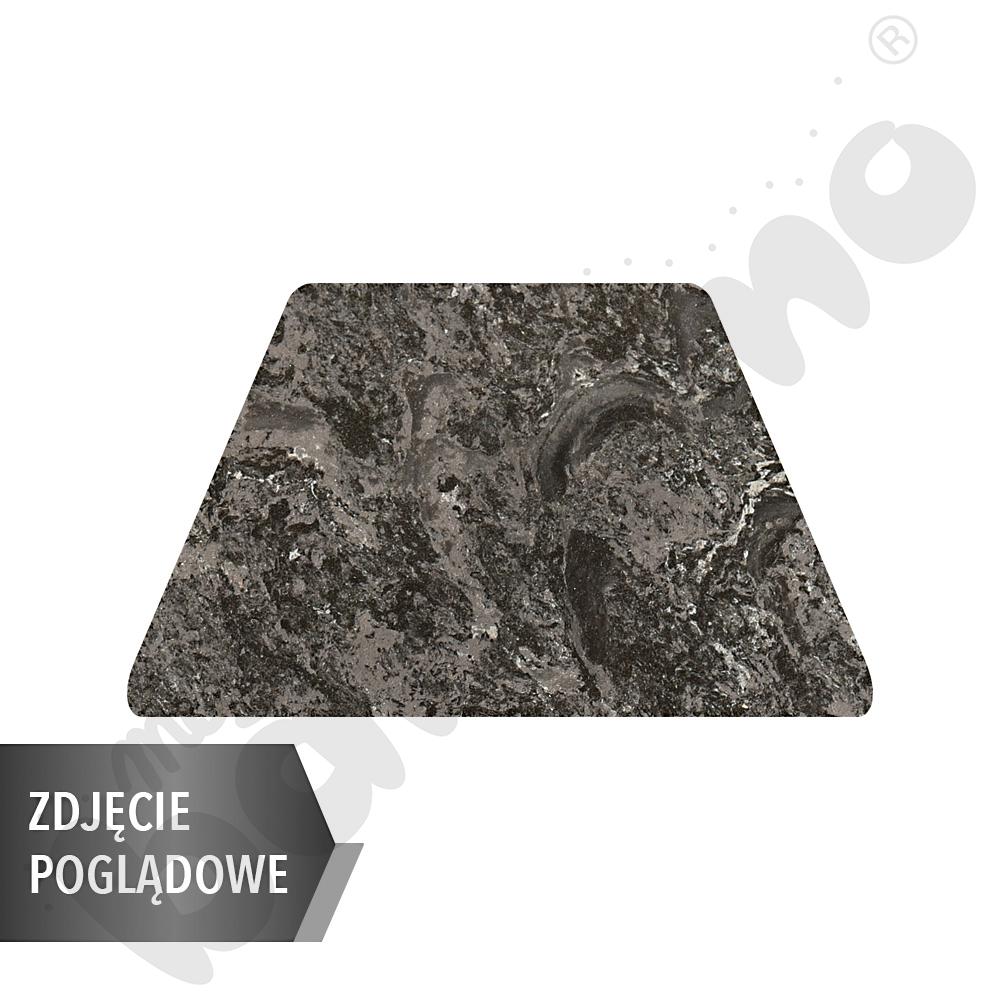Stół Cichy trapezowy 120x70x60x70, grafitowy, zaokrąglony, rozm.1