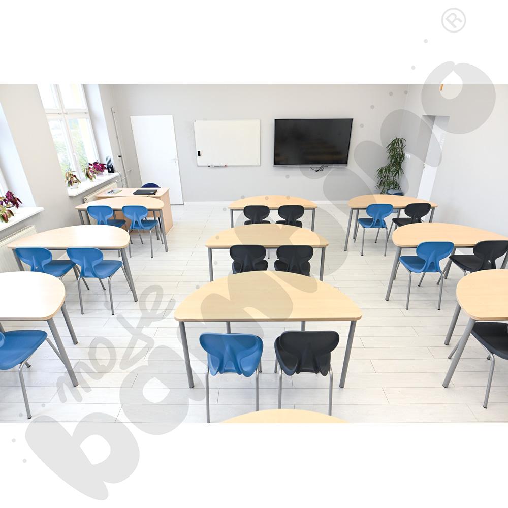 Krzesło Colores rozm. 6 turkusowe, stelaż aluminium