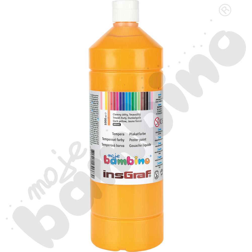 Tempera 1000 ml - ciemnożółta