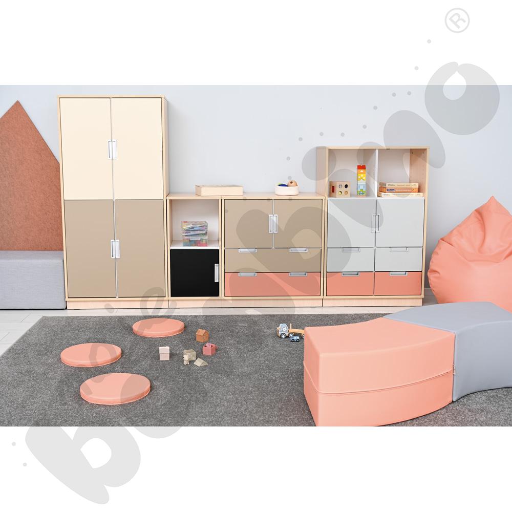 Quadro - szafka M na 2 szerokie szuflady, klon jasny Quadro - szafka M na 2 szerokie szuflady, klon jasny