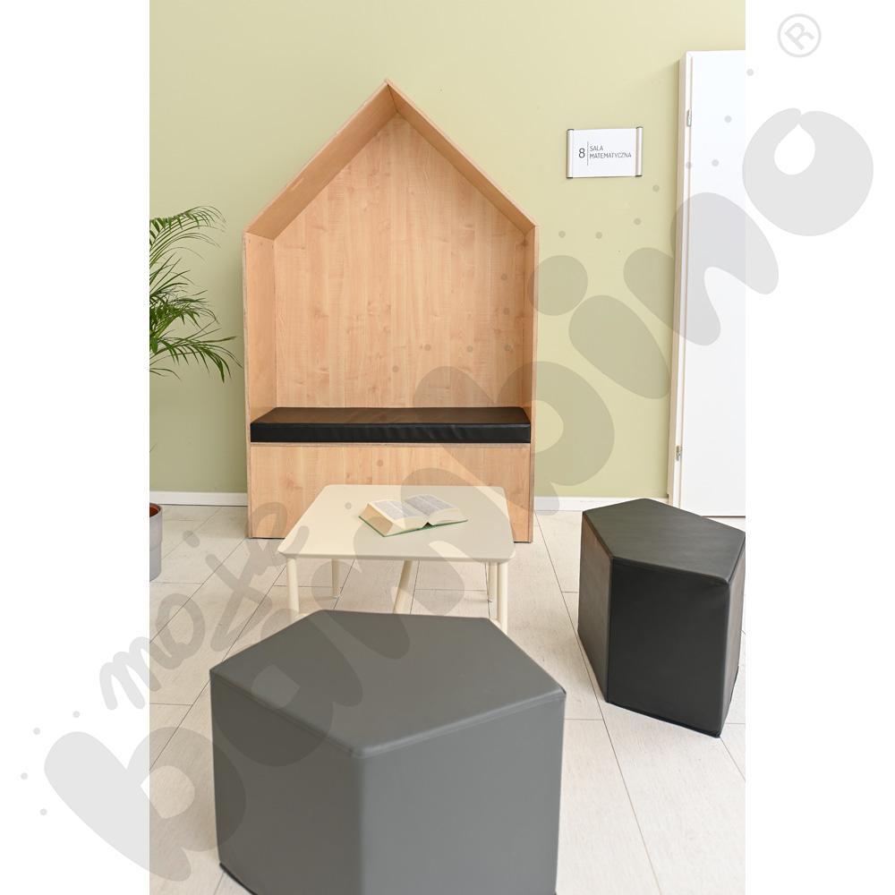 Domek Chillout - materac czarny
