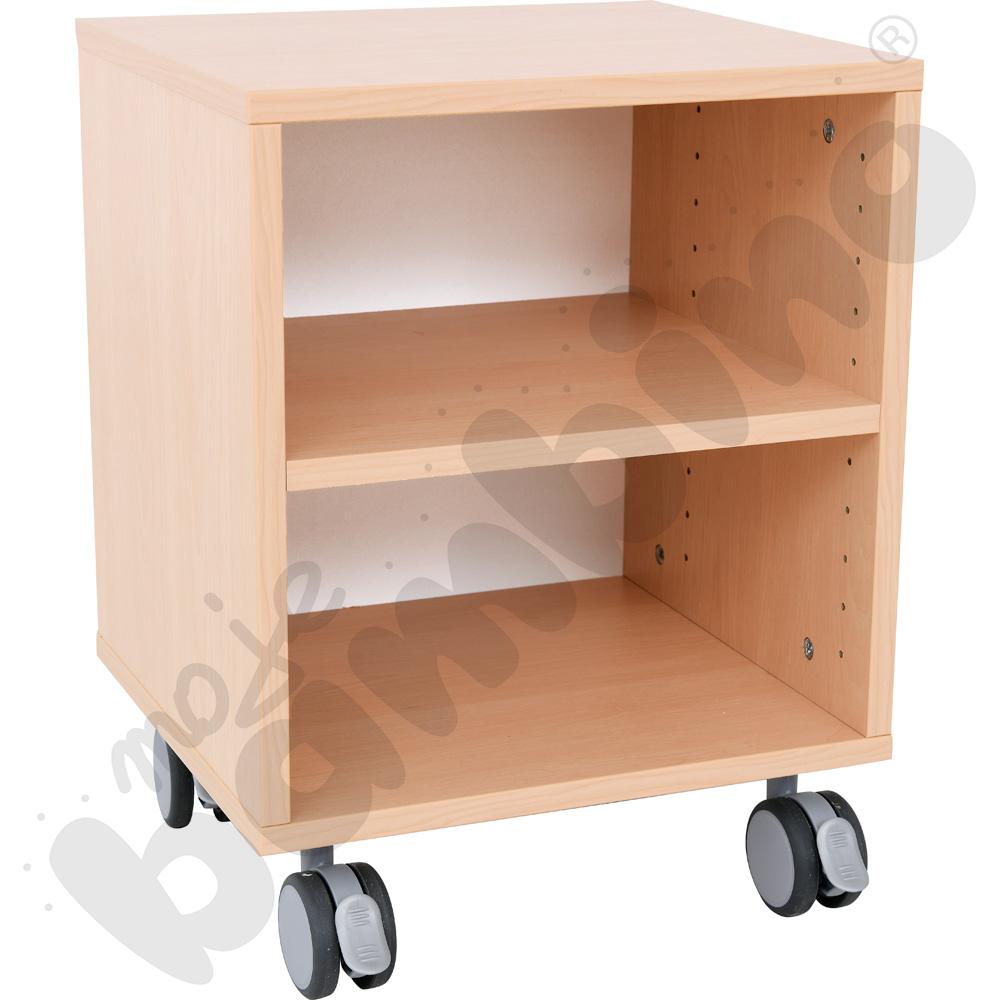 Regał Grande mobilny wąski - klon jasny  Regał Grande mobilny wąski - klon jasny