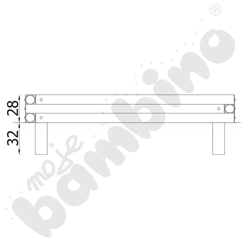 Piaskownica z bali 2 x 2