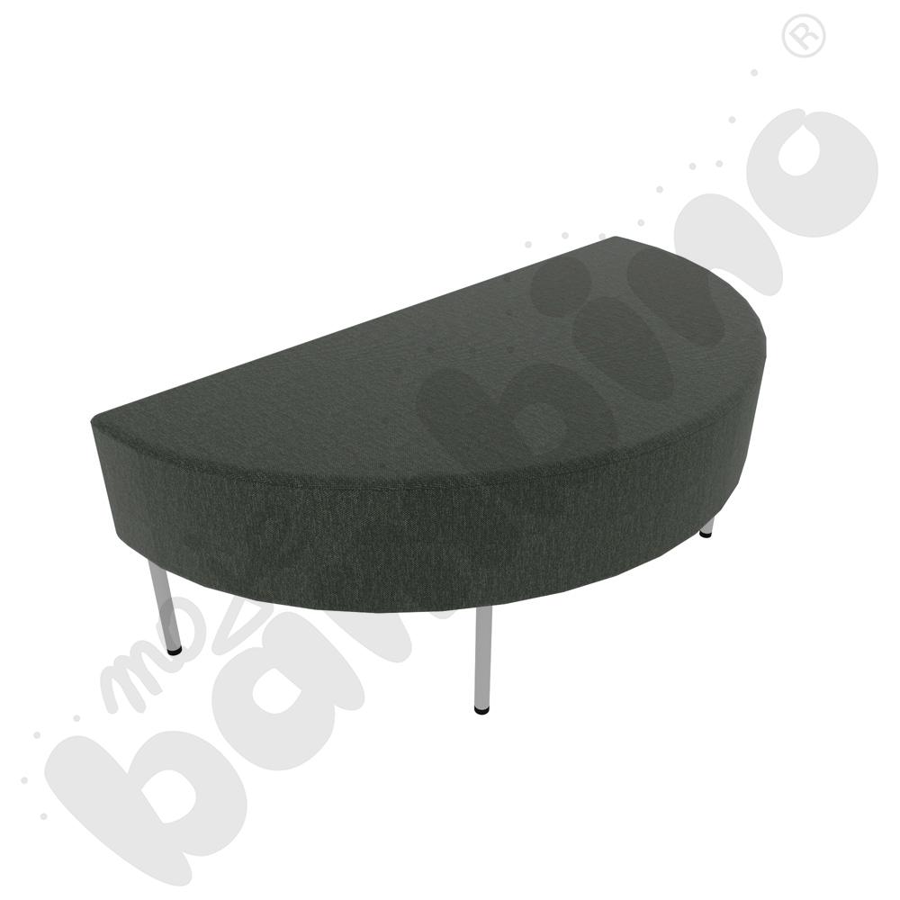 Pufa Versa zaokrąglona 120x60 cm z filcowymi stopkami, stelaż jasnoszary, tkanina RO33 Pufa Versa zaokrąglona 120x60 cm z filcowymi stopkami, stelaż jasnoszary, tkanina RO33