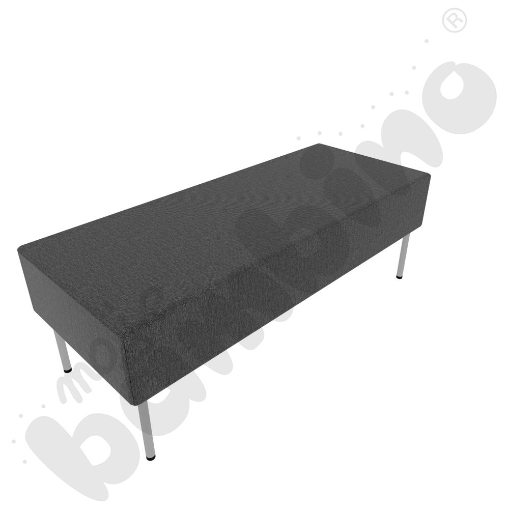 Pufa Versa 120x50 cm z plastikowymi stopkami, stelaż jasnoszary, tkanina RO40