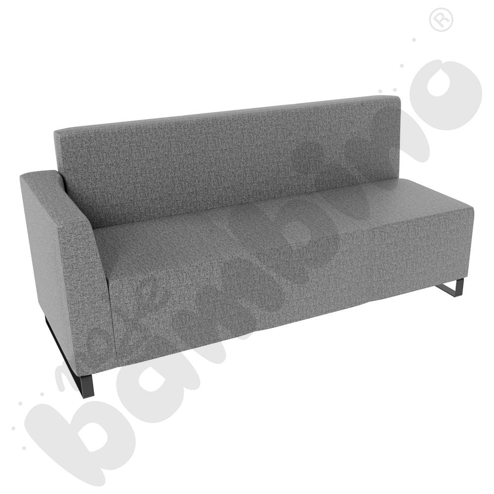 Sofa Universum 3-os. wys. 82 cm, bok niski prawy, Roccia