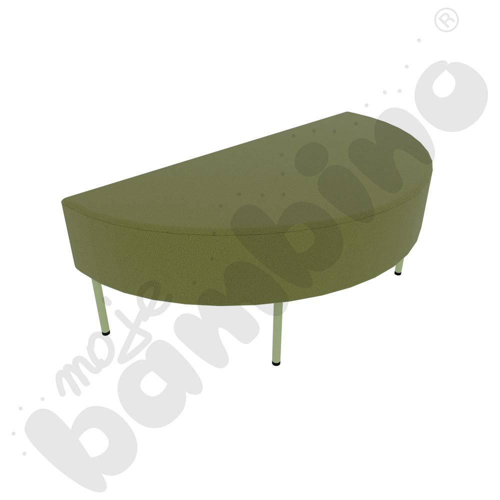 Pufa Versa zaokrąglona 120x60 cm z plastikowymi stopkami, stelaż oliwkowy, tkanina BD17 Pufa Versa zaokrąglona 120x60 cm z plastikowymi stopkami, stelaż oliwkowy, tkanina BD17