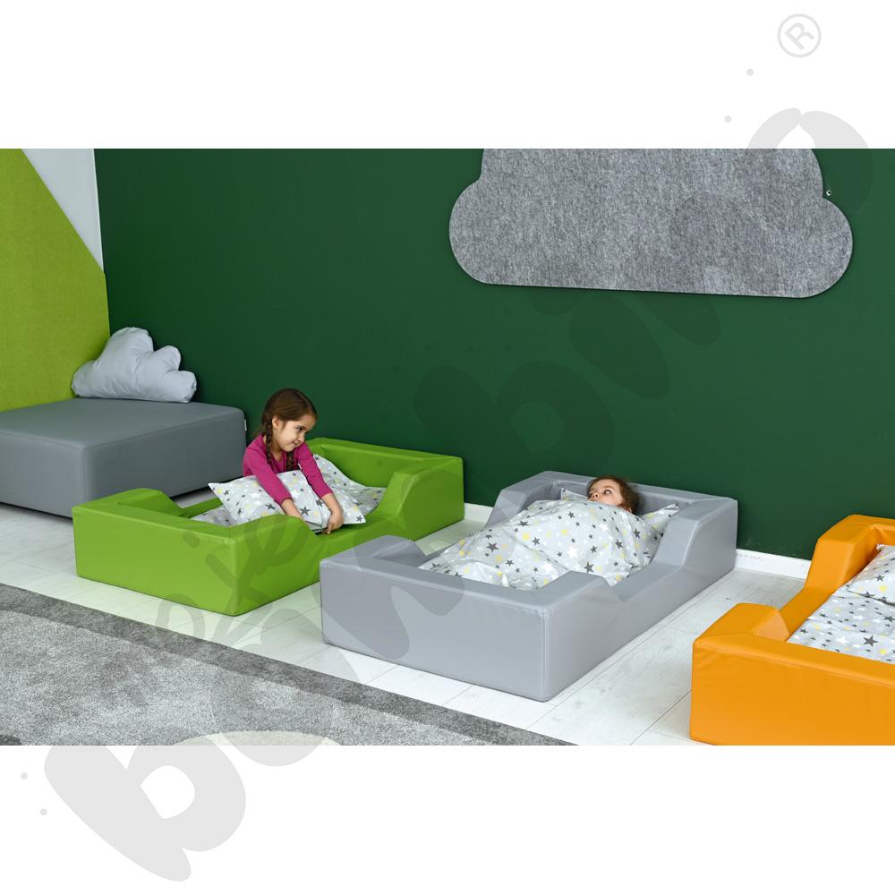 Łóżeczko piankowe z wycięciami pomarańczowe