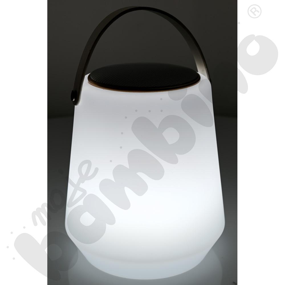 Lampa LED z głośnikiem przenośna 