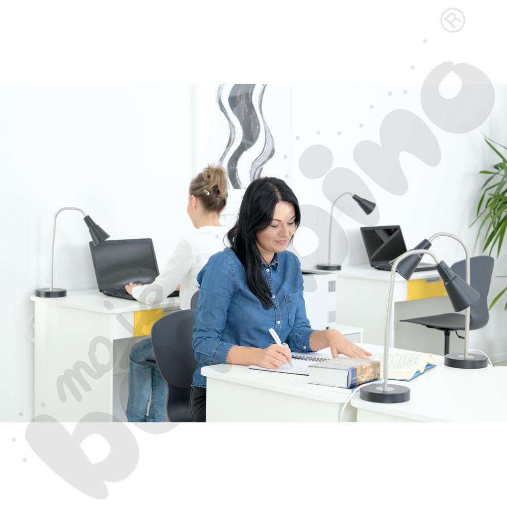 Krzesło Flexi obrotowe z reg.  wys. szare Krzesło Flexi obrotowe z reg.  wys. szare