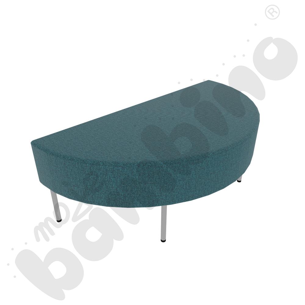Pufa Versa zaokrąglona 120x60 cm z filcowymi stopkami, stelaż jasnoszary, tkanina RO22 Pufa Versa zaokrąglona 120x60 cm z filcowymi stopkami, stelaż jasnoszary, tkanina RO22
