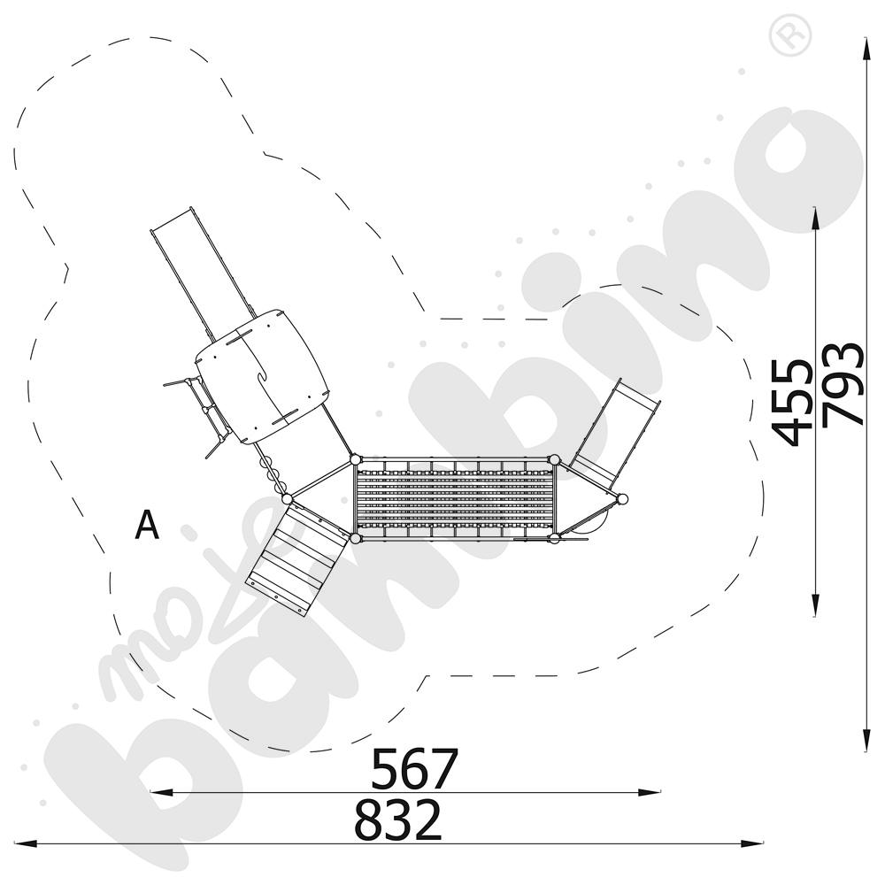 Orbis - zestaw 11373, drewniane słupy