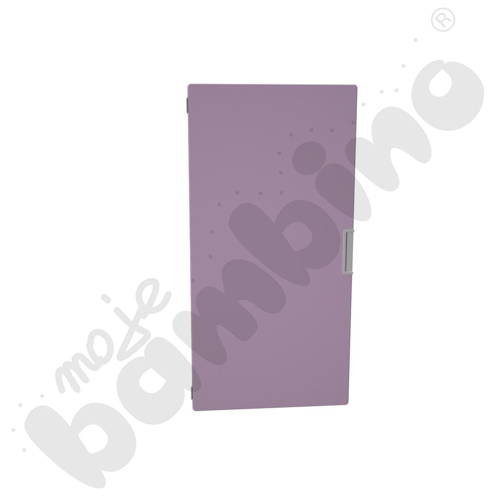 Quadro - drzwiczki średnie 90, mocowane do przegrody, cichy domyk - fioletowy pastel