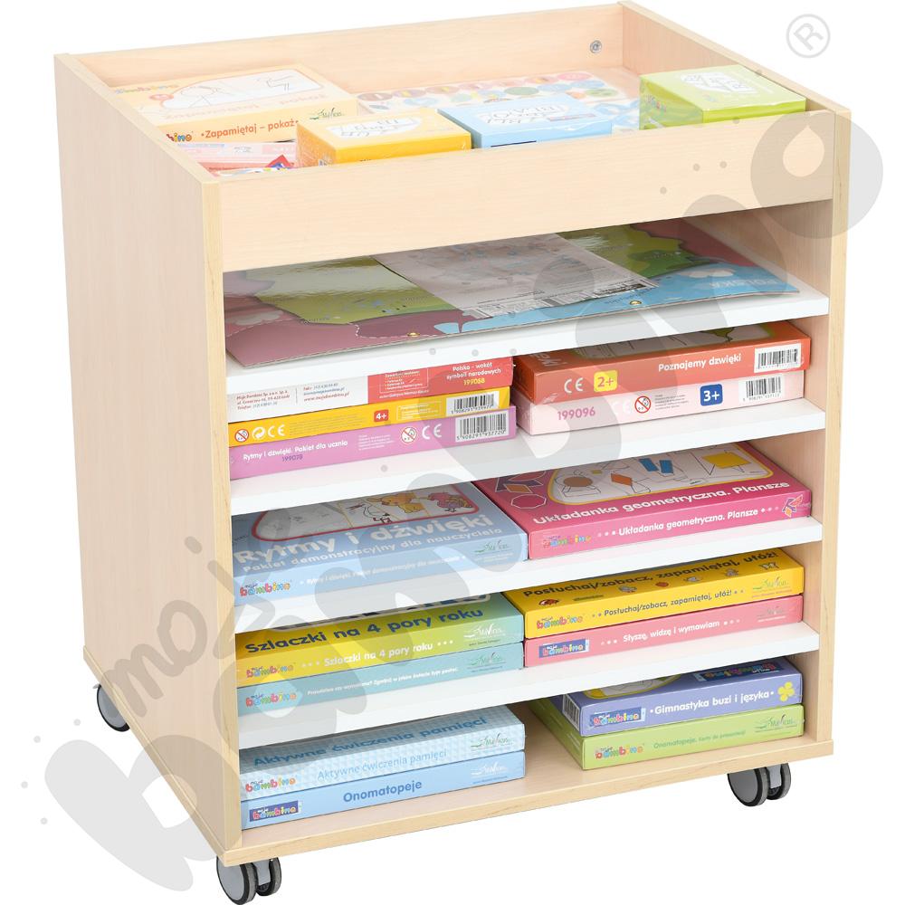 Quadro - szafka-organizer z pomocami do przedszkola, klon jasny