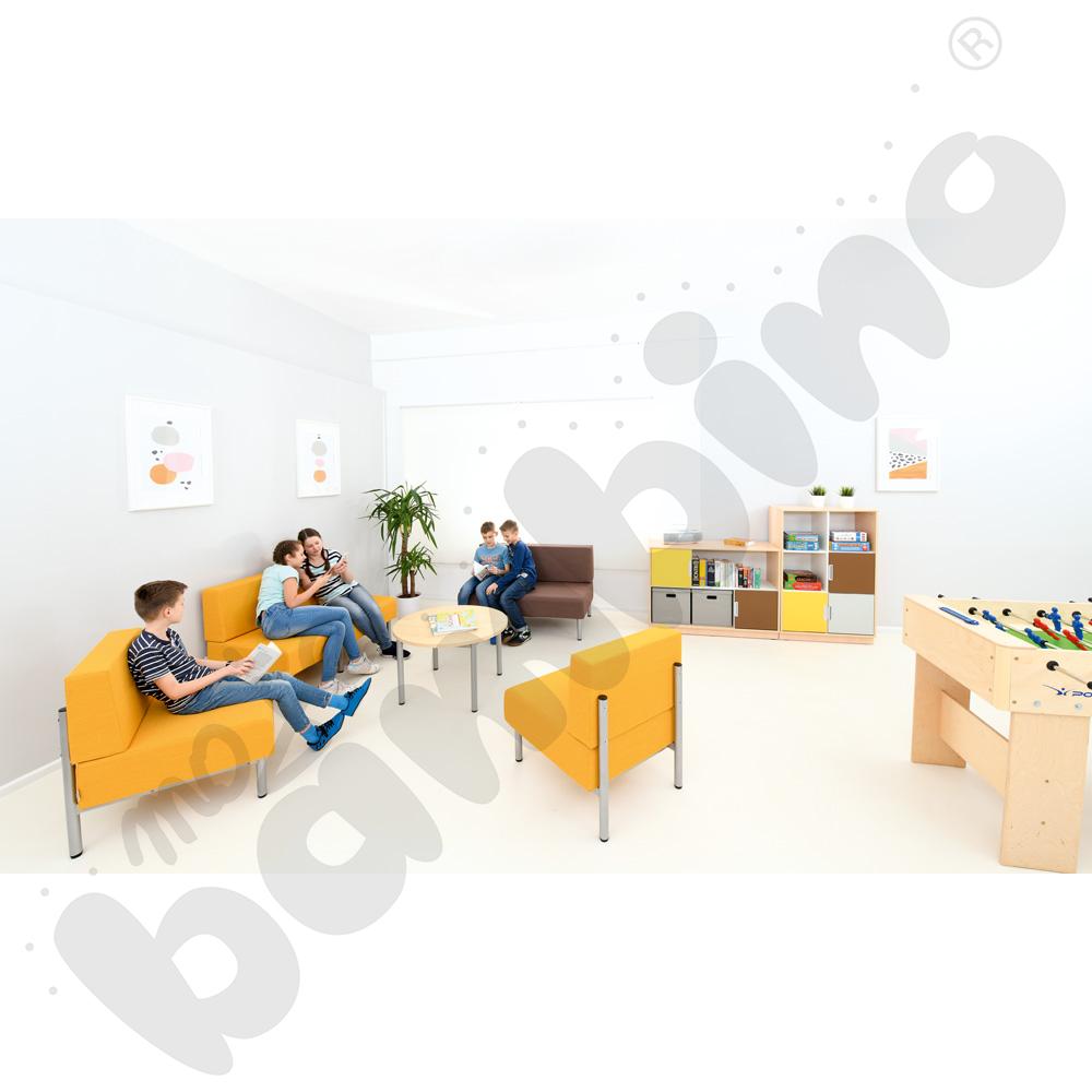 Fotel Inflamea 1, 2 os. - jasnobrązowy Fotel Inflamea 1, 2 os. - jasnobrązowy