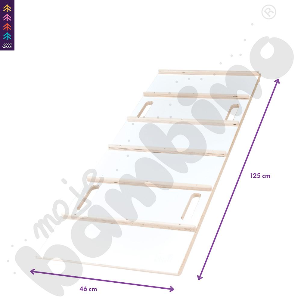 Drewniana drabinka Good Wood - biała - MED Drewniana drabinka Good Wood - biała - MED