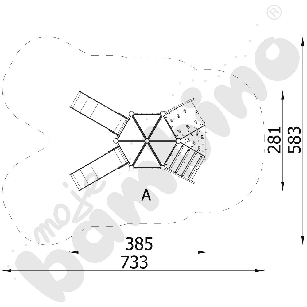 Orbis - zestaw 11487, drewniane słupy