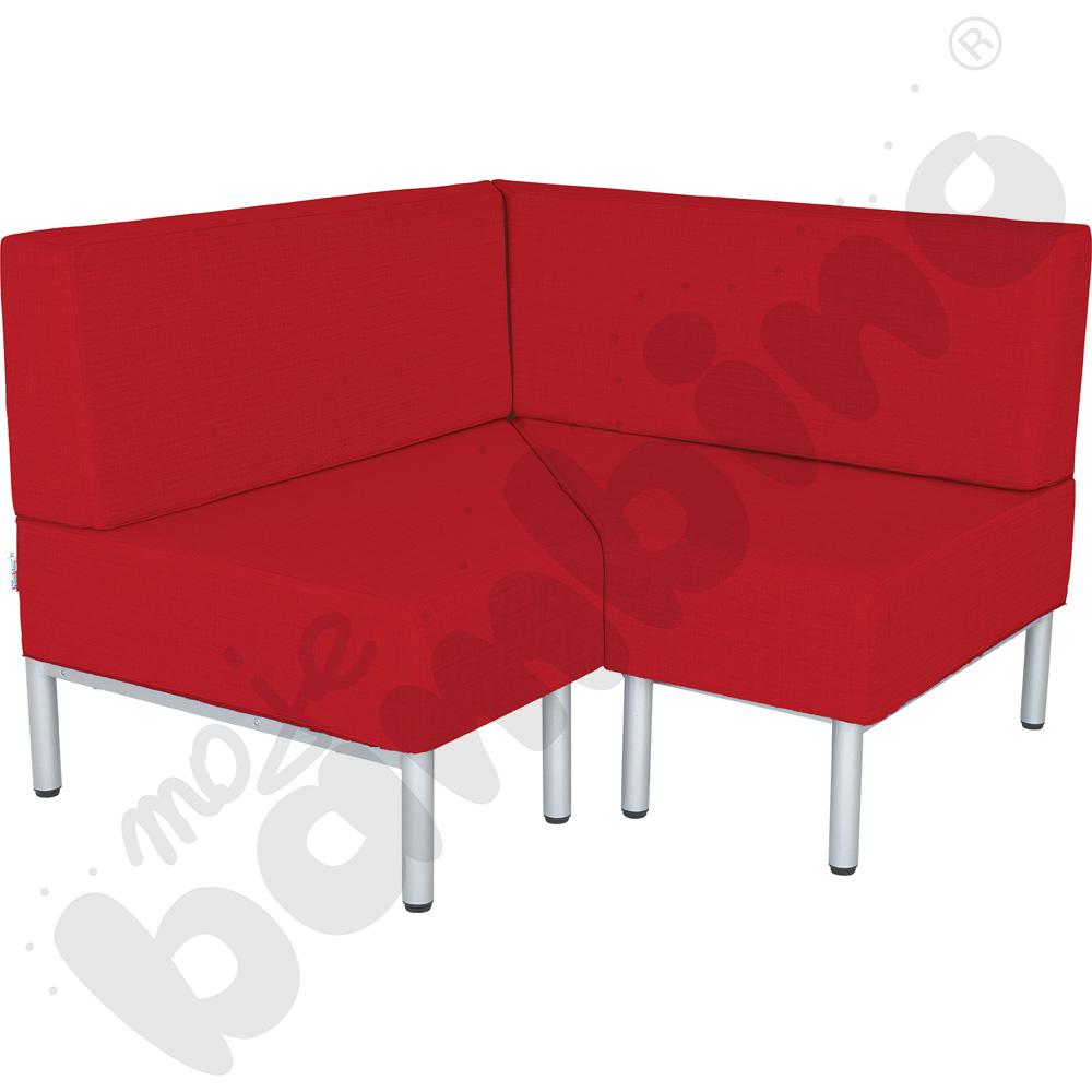 Fotel rogowy Inflamea 2 - czerwony