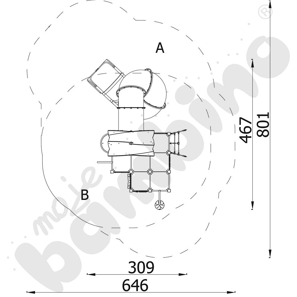 Zestaw Urbi 14, słupy drewniane A