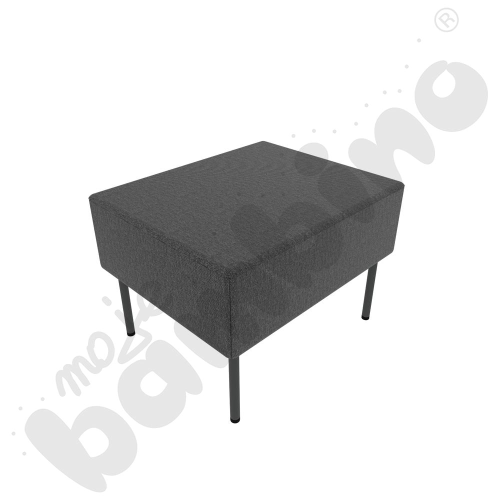 Pufa Versa 60x50 cm z filcowymi stopkami, stelaż antracytowy, tkanina RO40 Pufa Versa 60x50 cm z filcowymi stopkami, stelaż antracytowy, tkanina RO40