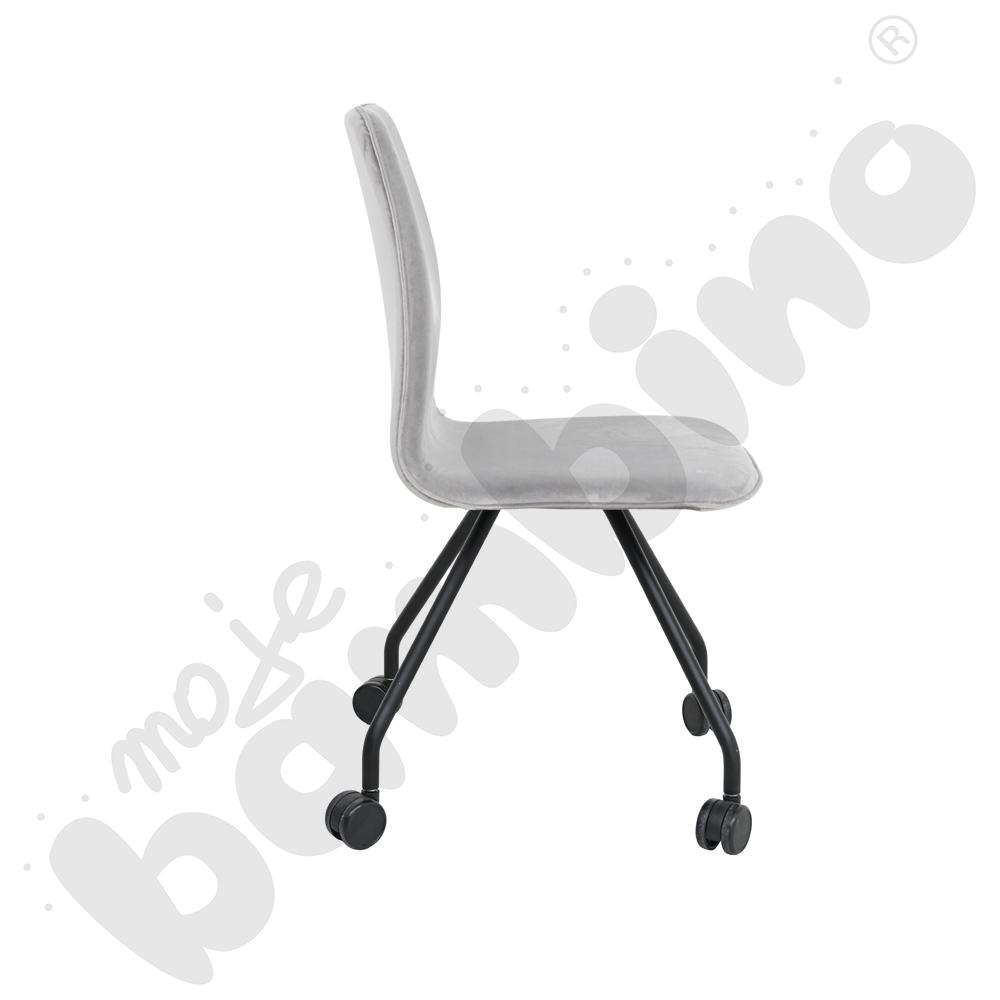 Krzesło Primo na kółkach - jasnoszare