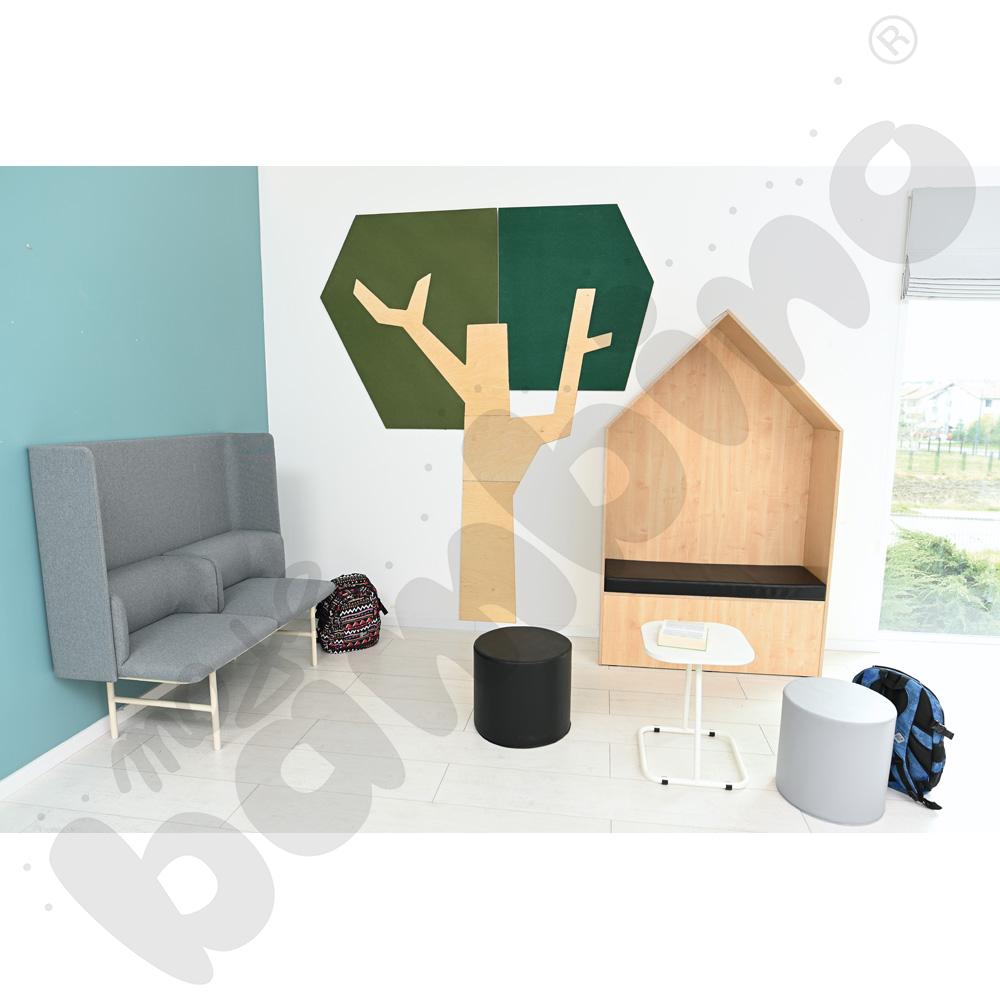 Domek Chillout - materac czarny