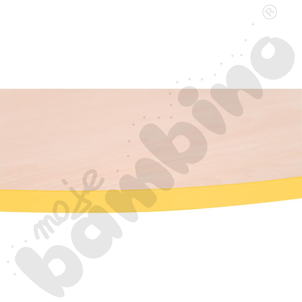 Blat Quadro klon jasny okrągły, żółte obrzeże