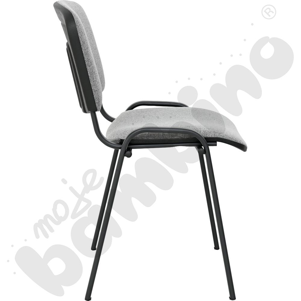 Krzesło konferencyjne ISO Black czarno - popielato - czarne