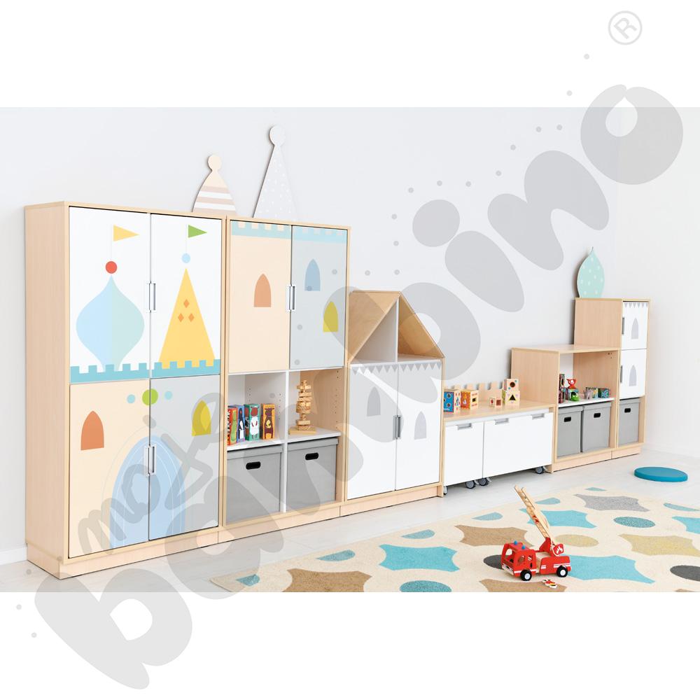 Quadro - zestaw Pałac 90 st., cichy domyk, skrzynia klon jasny