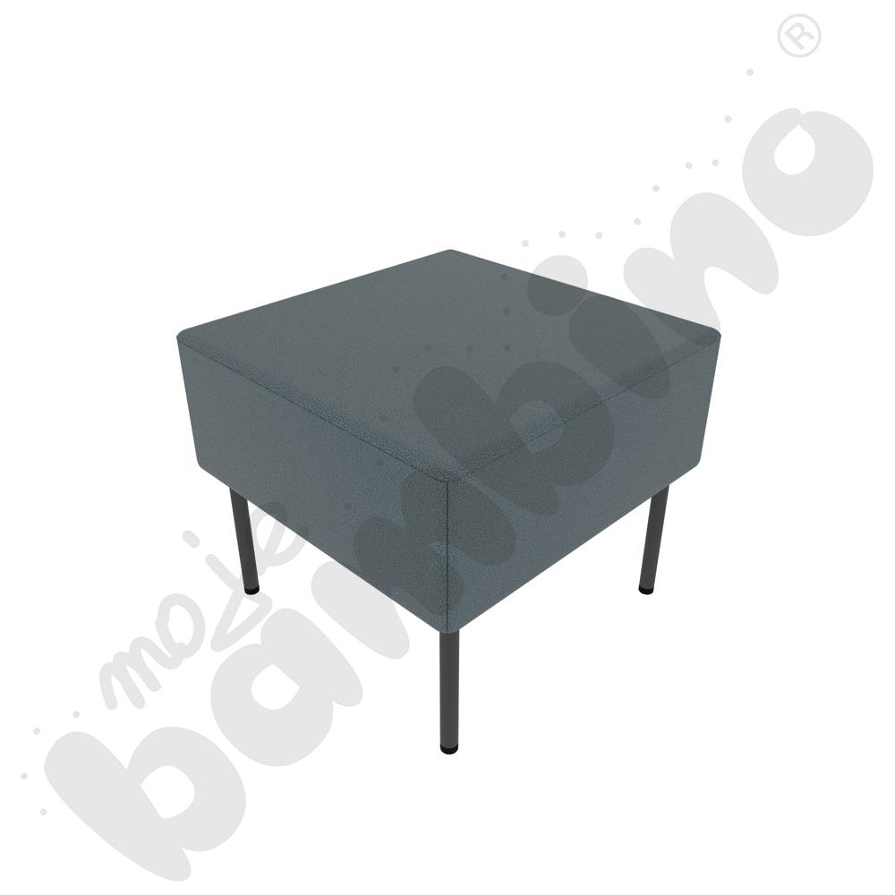 Pufa Versa 50x50 cm z filcowymi stopkami, stelaż antracytowy, tkanina BD13