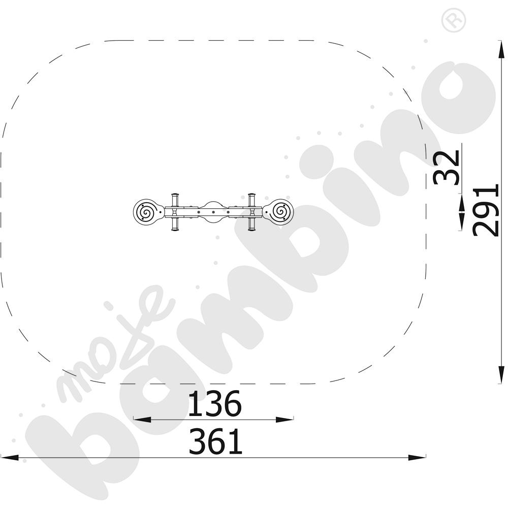 Milo - ważka na podstawie metalowej Milo - ważka na podstawie metalowej