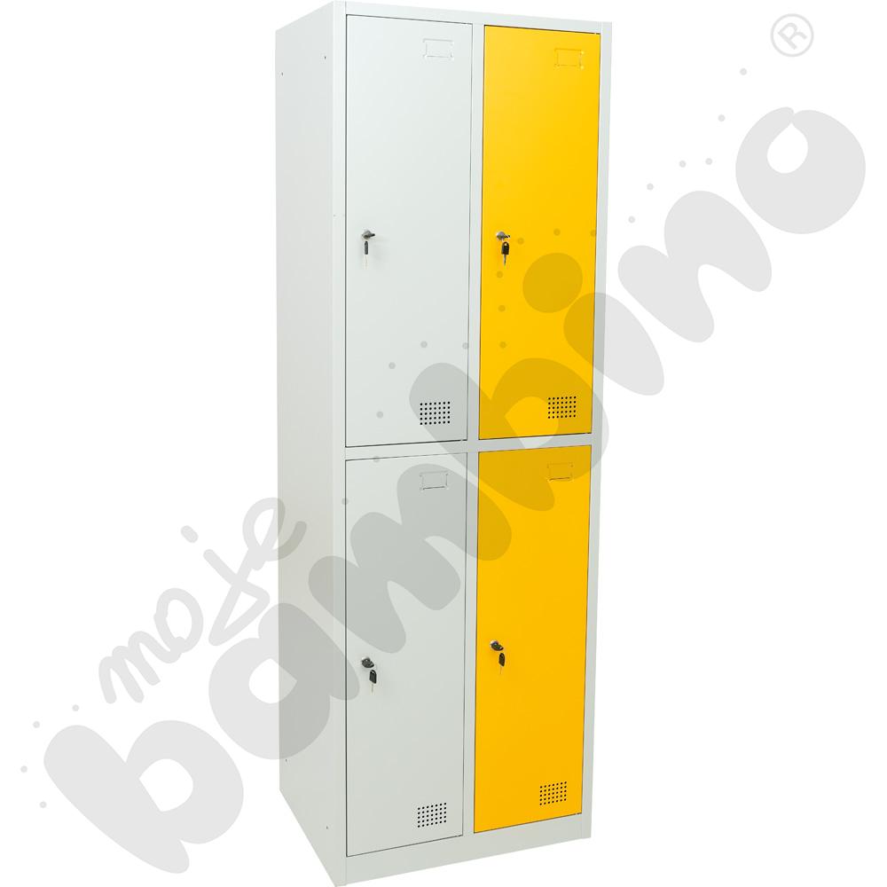 Drzwi do szafy skrytkowej 4 i 6-schowkowej - żółte 2 szt.