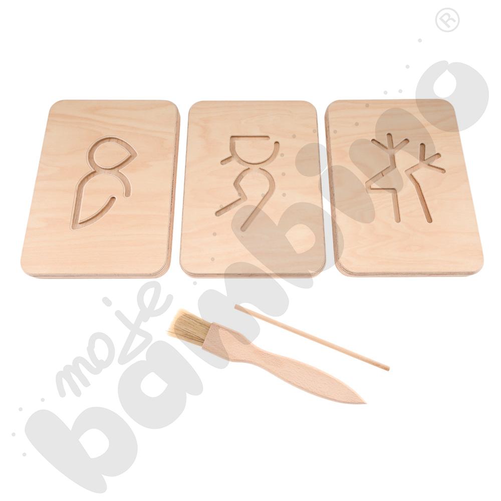 Tablice grafomotoryczne starszaka - naturalne - MED