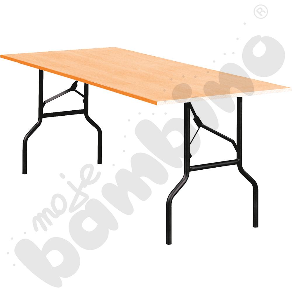  Stół TIPO składany 1800x760x760, rozmiar 6 - czarny – buk 