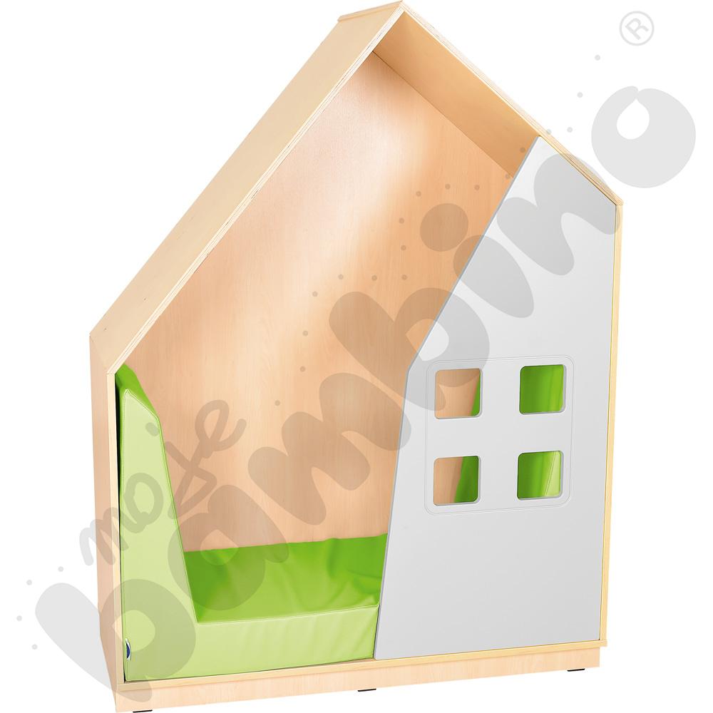 Quadro - szafka-domek - szara, skrzynia klon jasny