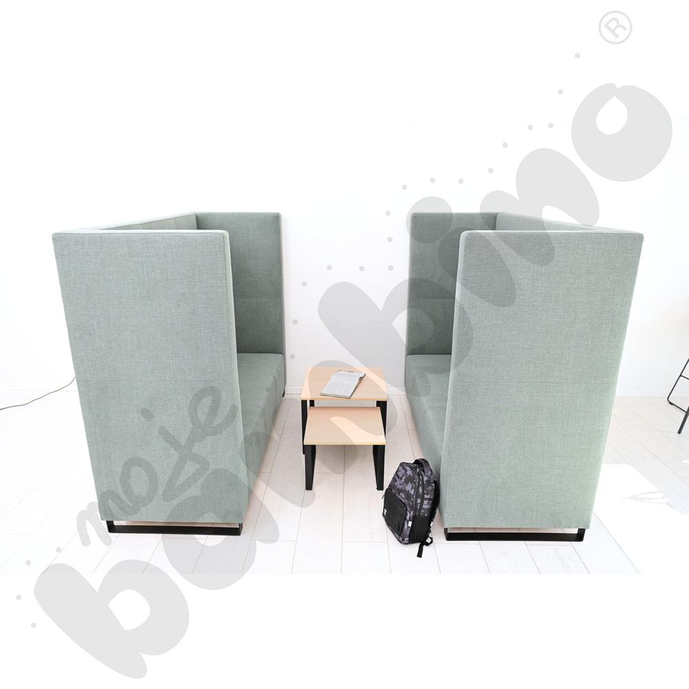 Sofa Universum 3-os. wys. 163 cm, 2 boki wysokie, tkanina KG01
