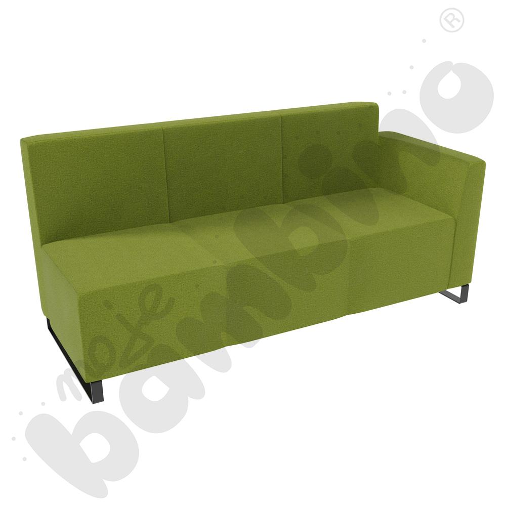 Sofa Universum 3-os. wys. 82 cm, bok niski prawy, tkanina KG12