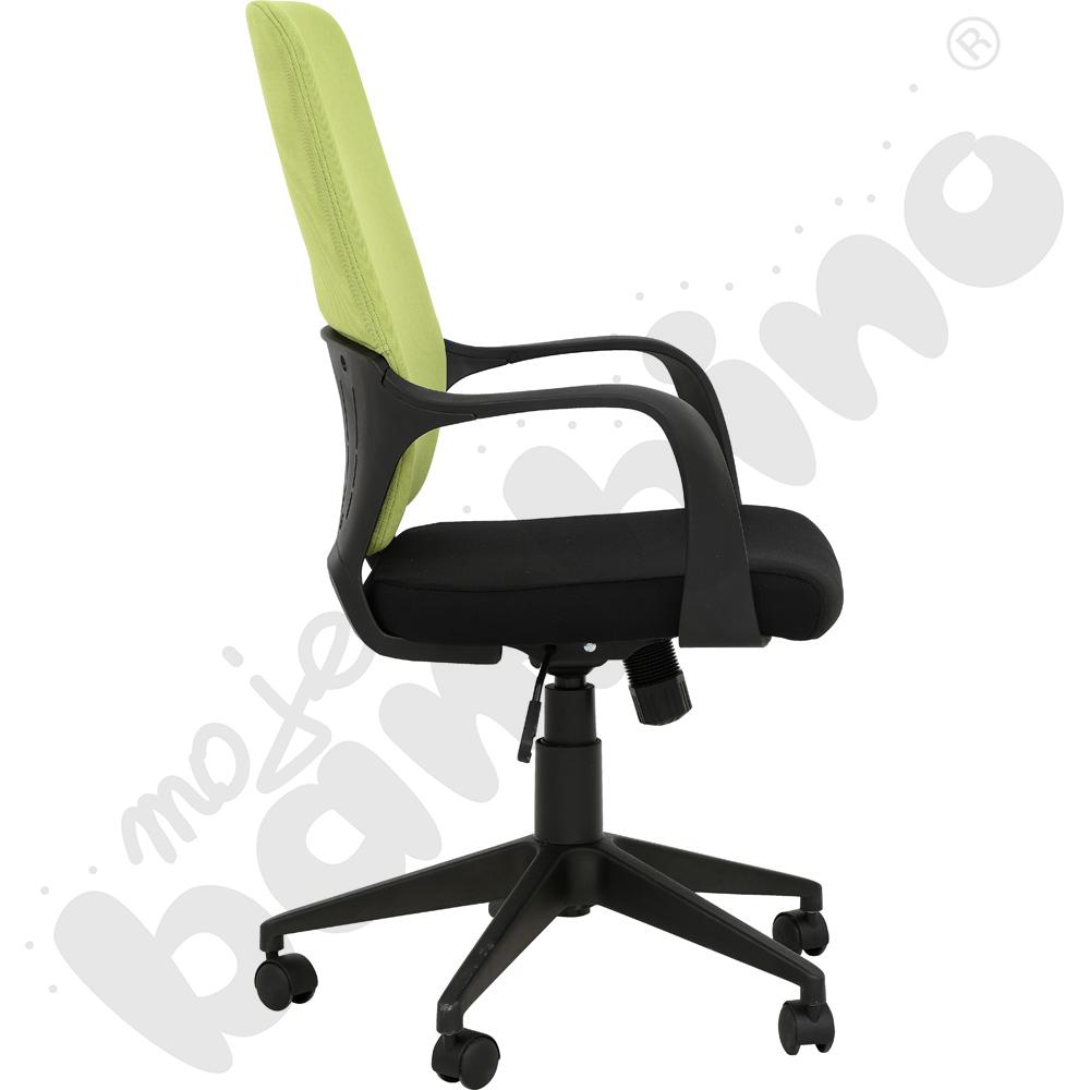 Krzesło obrotowe limonkowo-czarne