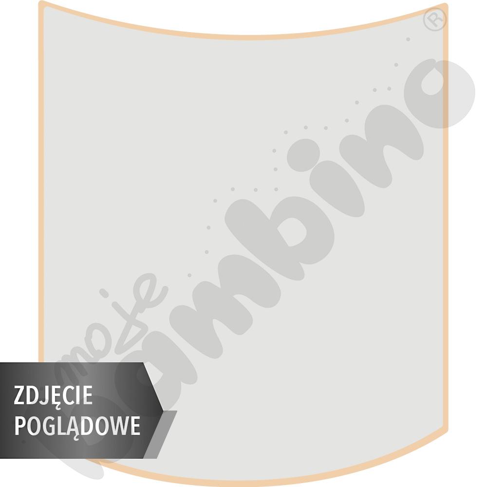 Stół Mila falisty mały 70x72, zielony, zaokrąglony, rozm.1 z 2 kółkami