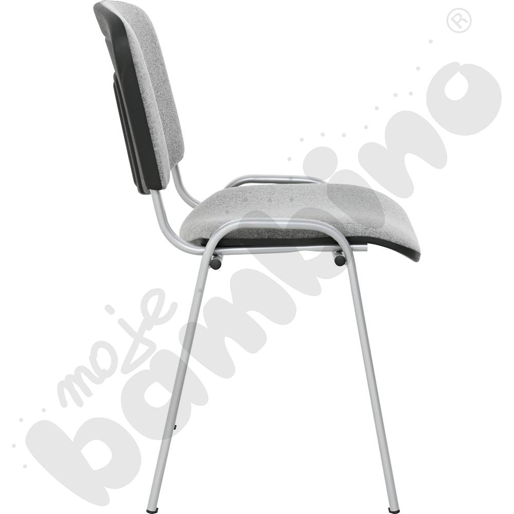 Krzesło konferencyjne ISO Alu popielato - czarne