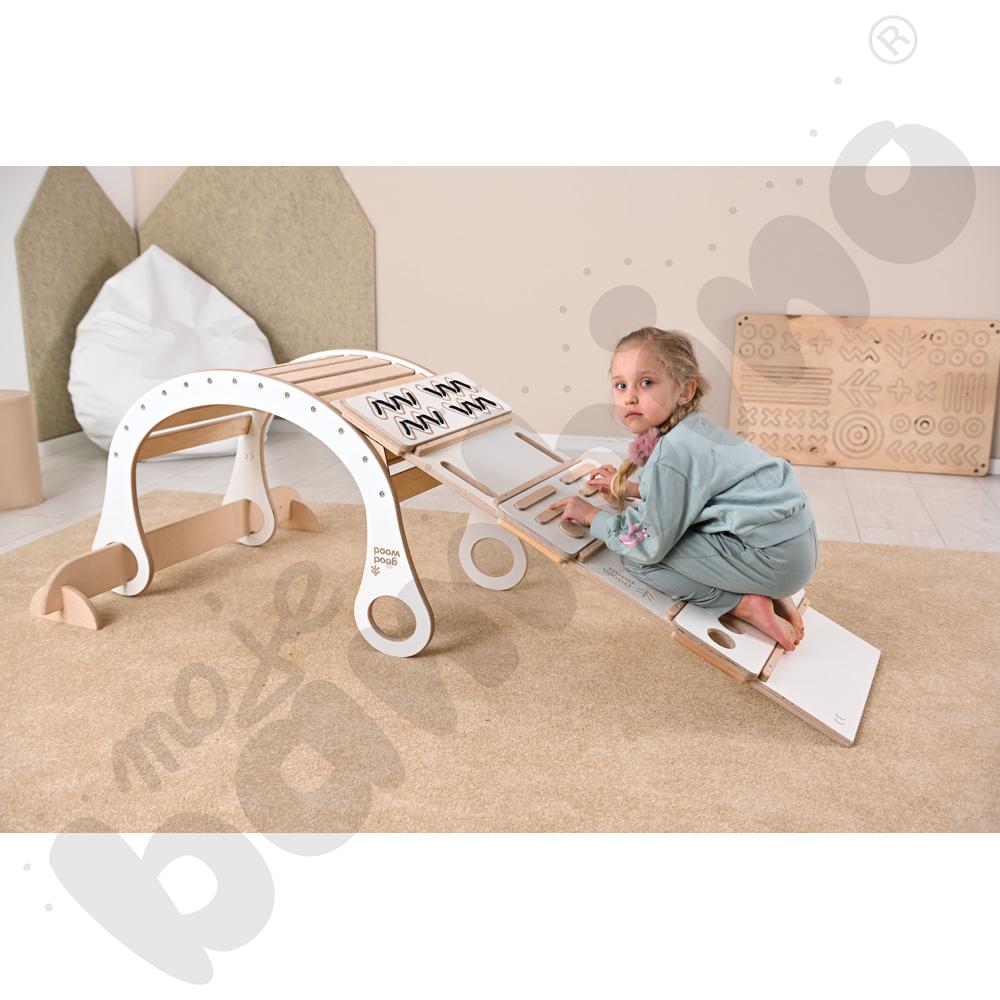 Drewniana drabinka Good Wood - biała - MED Drewniana drabinka Good Wood - biała - MED