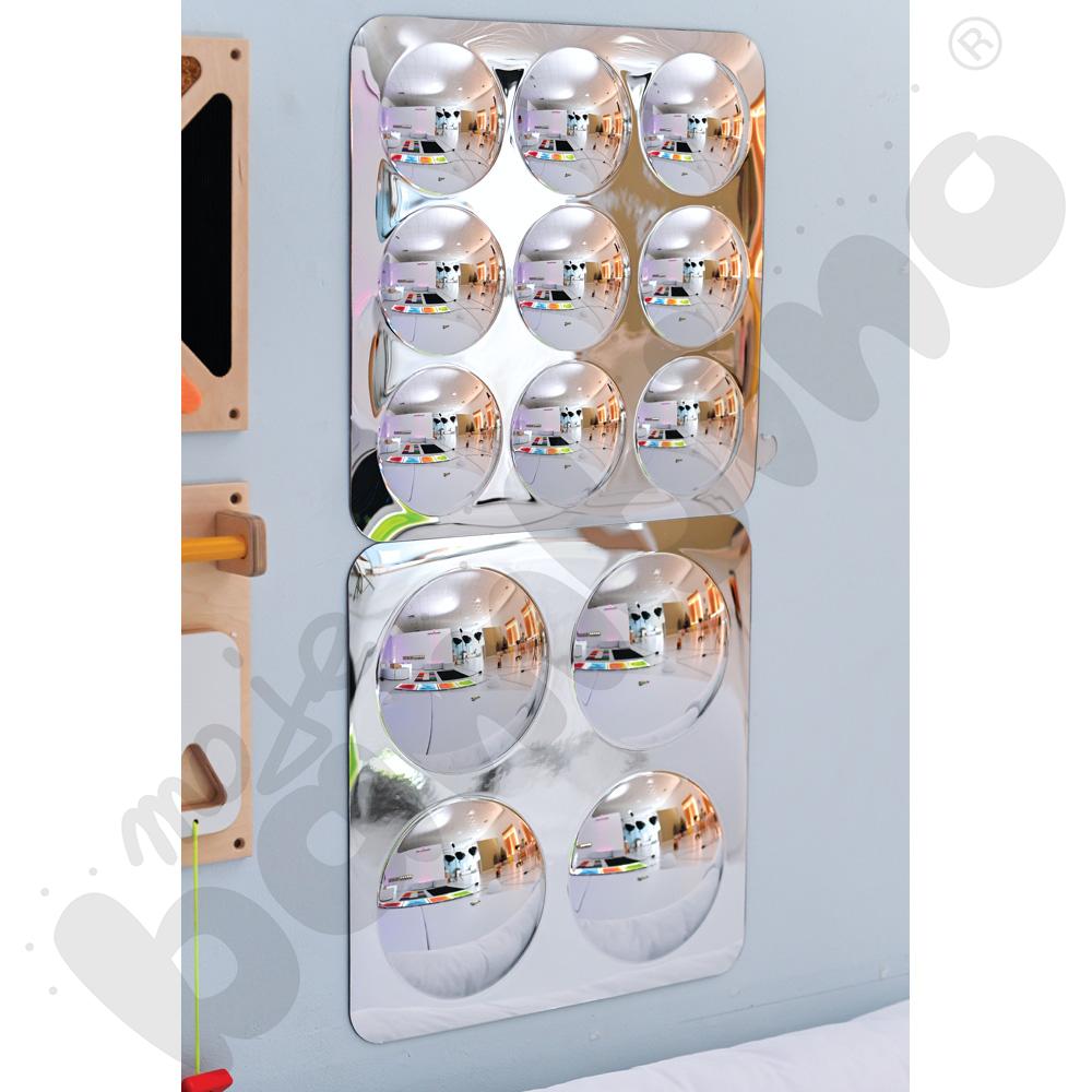 Panel lustrzany z 9 kopułami
