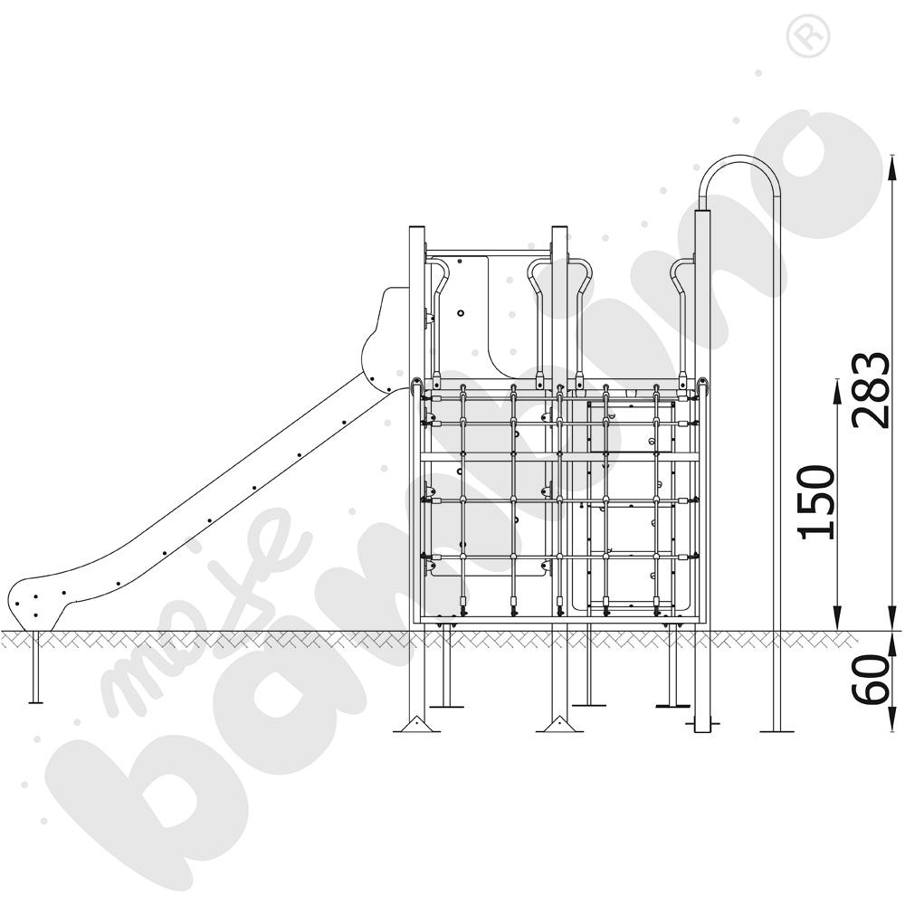 Quadro - zestaw 12460, metalowe słupy