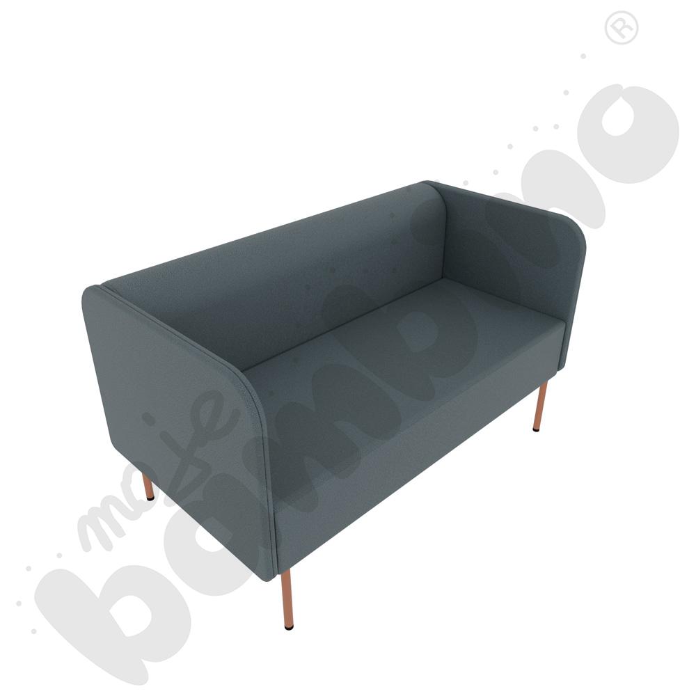 Sofa Versa 2-os. z filcowymi stopkami, stelaż łososiowy, tkanina BD13 Sofa Versa 2-os. z filcowymi stopkami, stelaż łososiowy, tkanina BD13