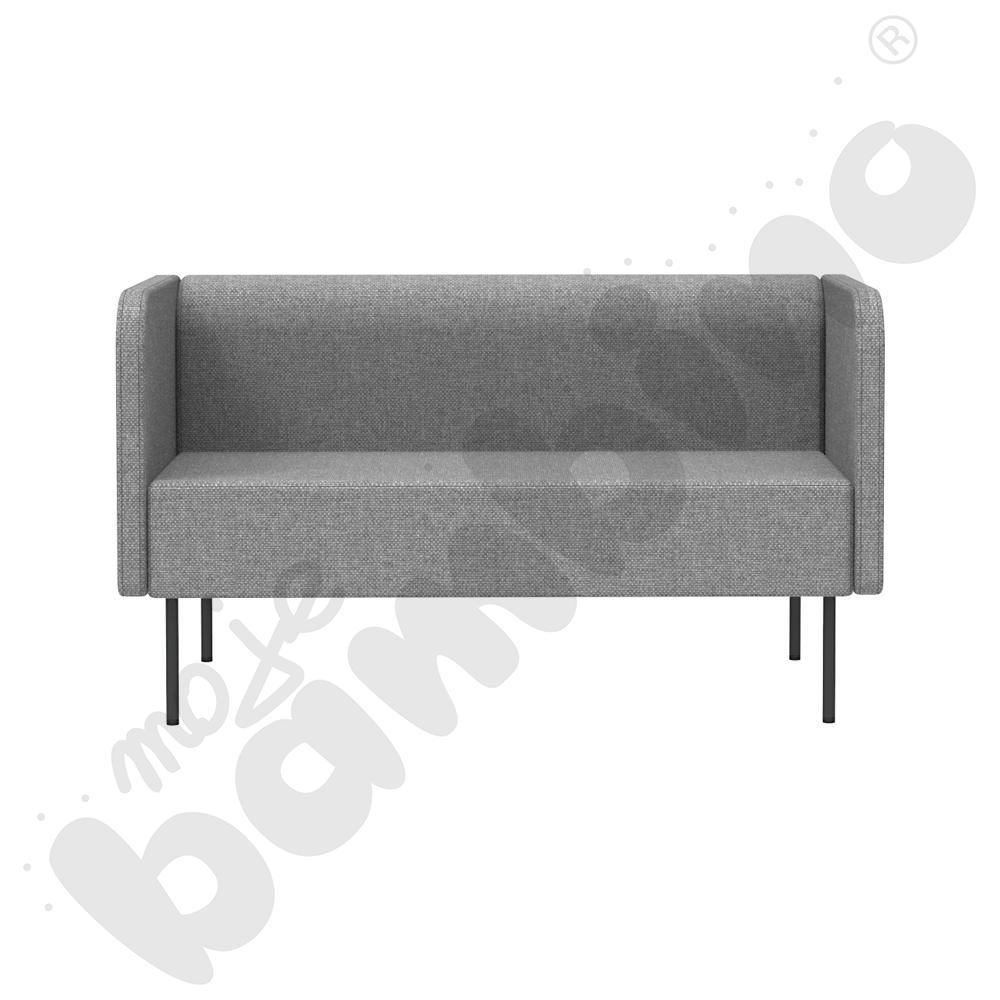 Sofa Versa 2-os. z filcowymi stopkami, stelaż antracyt, tkanina RO39