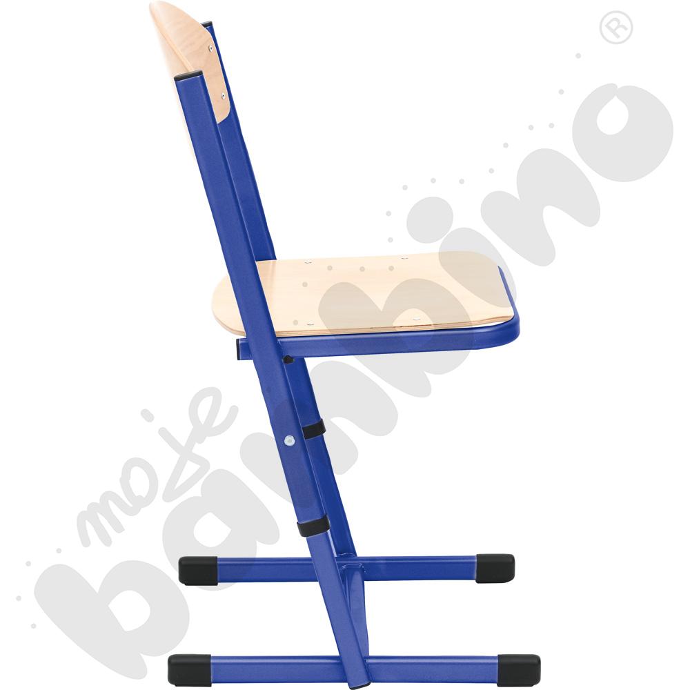 Krzesło T wzmocnione regulowane rozm. 6-7 niebieskie