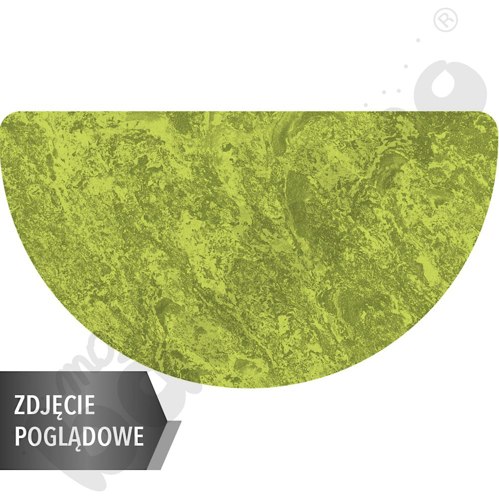Stół Cichy półokrągły 160x80, zielony, rozm.1 