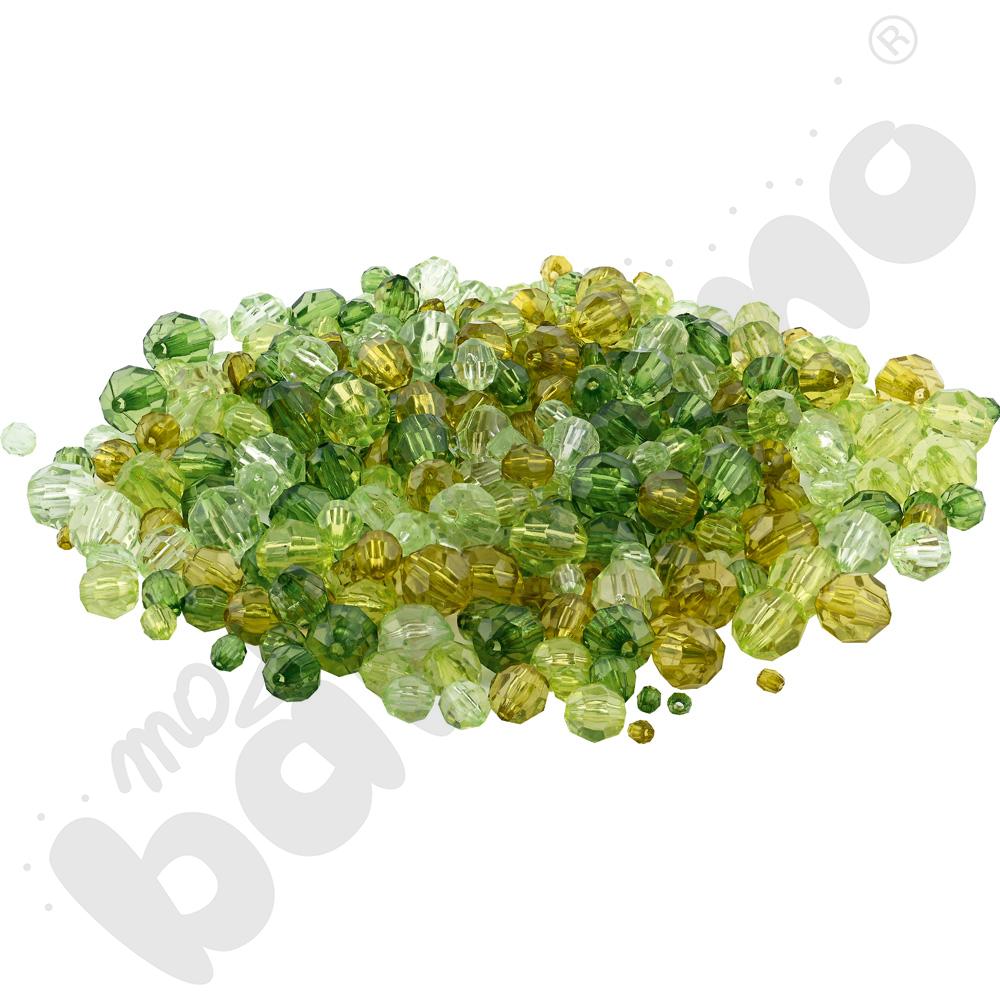 Koraliki-kryształki zielone