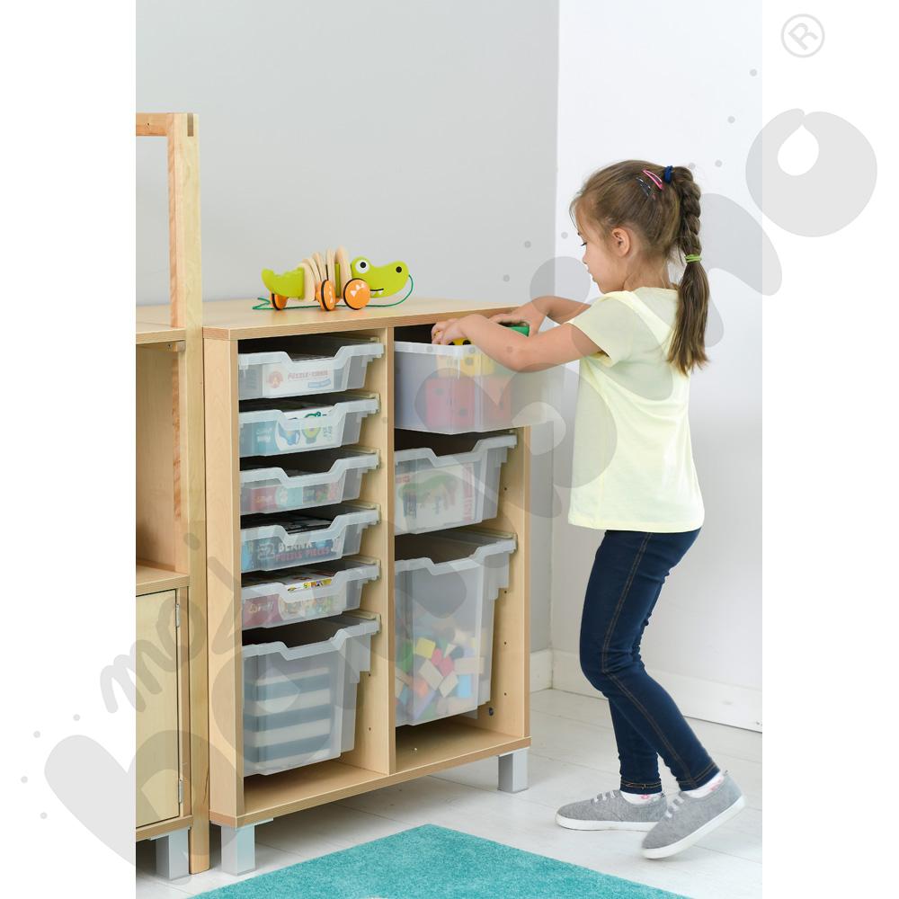 Szafka Flexi D na plastikowe pojemniki na cokole